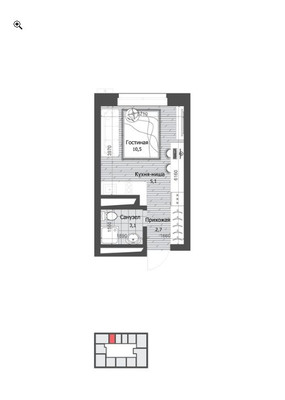 Продам однокомнатную (1-комн.) квартиру (долевое), Юлиуса Фучика ул, 30а, Казань г