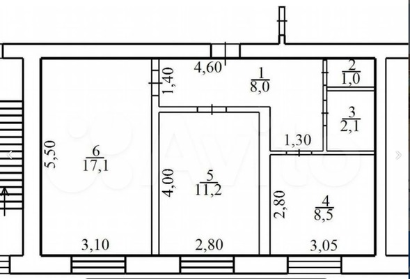 Продам двухкомнатную (2-комн.) квартиру, Русская ул, 103б, Симферополь г