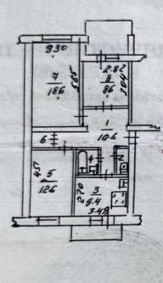 Продам трехкомнатную (3-комн.) квартиру, Генерала Родионова ул, 19, Симферополь г