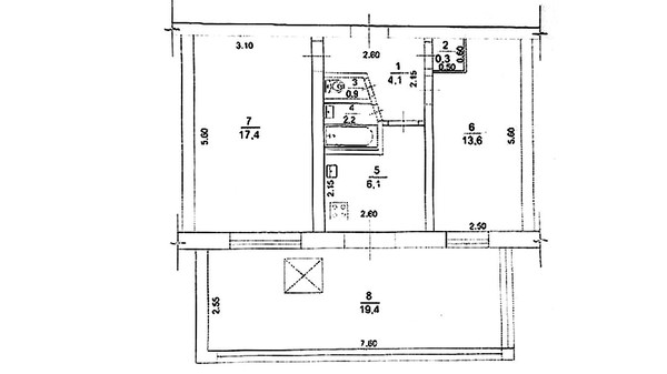 Продам трехкомнатную (3-комн.) квартиру, Киевская ул, 161, Симферополь г
