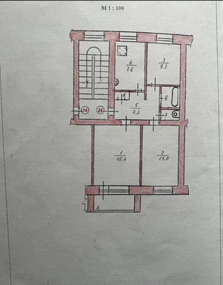 Продам трехкомнатную (3-комн.) квартиру, Полевая ул, 11а, Медведево пгт
