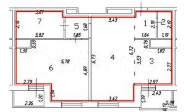 Продам двухкомнатную (2-комн.) квартиру, Бородинская ул, 152, Краснодар г