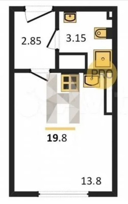 Продам однокомнатную (1-комн.) квартиру, Муринская дор, 25к1, Санкт-Петербург г