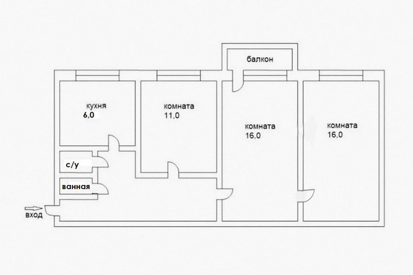 Продам трехкомнатную (3-комн.) квартиру, Спортивная ул, 3, Дубовая Роща п