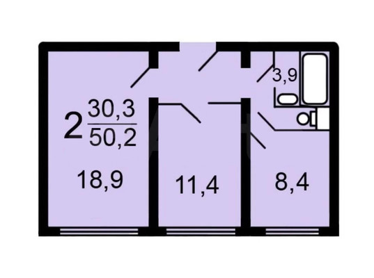 Продам двухкомнатную (2-комн.) квартиру, Адмирала Лазарева ул, 40, Москва г