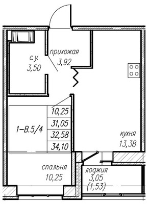 Продам однокомнатную (1-комн.) квартиру (долевое), Парадная ул, 5, Новоселье гп