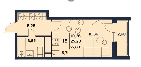 Продам однокомнатную (1-комн.) квартиру (долевое), Электрический проезд, 5, Пенза г