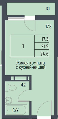 Продам однокомнатную (1-комн.) квартиру, Ткачева ул, 3, Ростов-на-Дону г