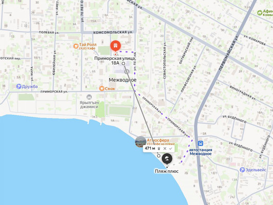 Продам однокомнатную (1-комн.) квартиру, Приморская ул, 18а, Межводное с