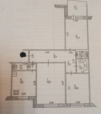 Продам трехкомнатную (3-комн.) квартиру, Парковая ул, 18, Казань г