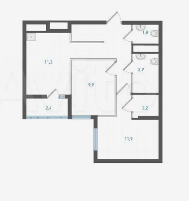 Продам двухкомнатную (2-комн.) квартиру, Учителей ул, 33к2, Екатеринбург г