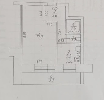 Продам однокомнатную (1-комн.) квартиру, Чистопольская ул, 4, Казань г