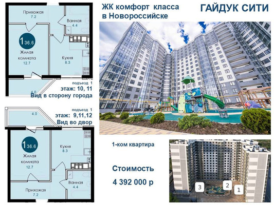 Продам однокомнатную (1-комн.) квартиру, Труда ул, 8, Гайдук с