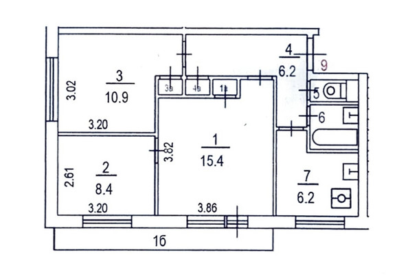 Продам трехкомнатную (3-комн.) квартиру, Очаковское ш, 17к2, Москва г