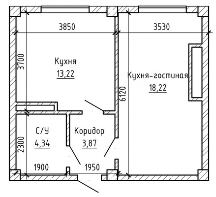 Продам однокомнатную (1-комн.) квартиру, Байсултанова ул, 28, Нальчик г