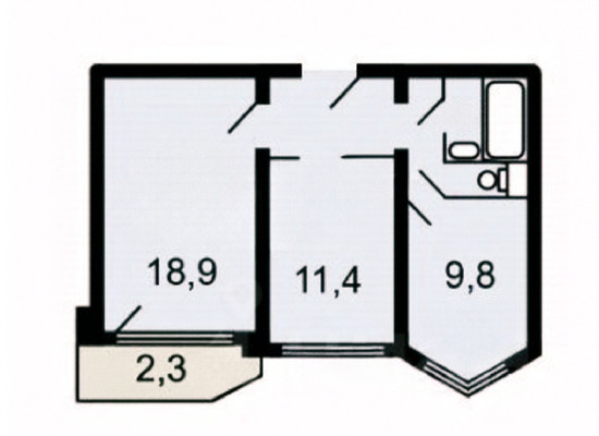 Продам двухкомнатную (2-комн.) квартиру, Бутово тер, 2, Бутово рп
