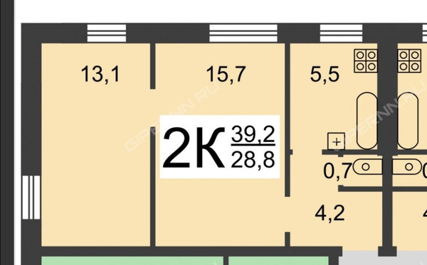 Продам двухкомнатную (2-комн.) квартиру, Новикова-Прибоя ул, 21а, Нижний Новгород г