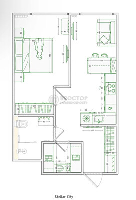 Продам однокомнатную (1-комн.) квартиру, Сколковское ш, 40к3, Москва г
