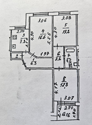 Продам трехкомнатную (3-комн.) квартиру, Костычева ул, 6, Рязань г