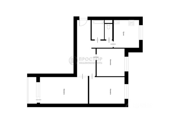 Продам трехкомнатную (3-комн.) квартиру, Азовская ул, 9к2, Москва г