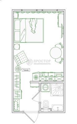 Продам однокомнатную (1-комн.) квартиру, Новоостаповская ул, 20, Москва г