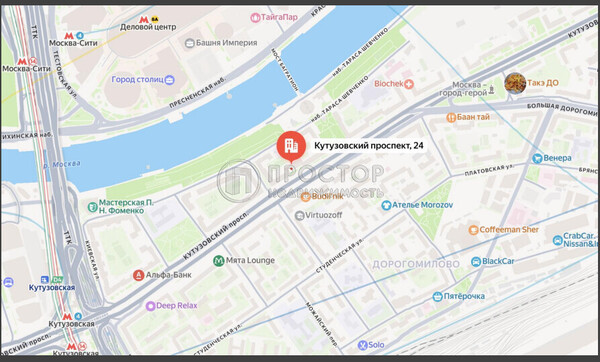 Продам коммерческое помещение 379,4 м2, Кутузовский пр-кт, 24, Москва г