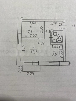 Продам однокомнатную (1-комн.) квартиру, Ленина (Кузнецкий р-н) ул, 27, Новокузнецк г