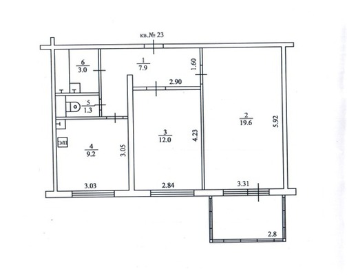 Продам двухкомнатную (2-комн.) квартиру, Надежды ул, 6, Костомукша г