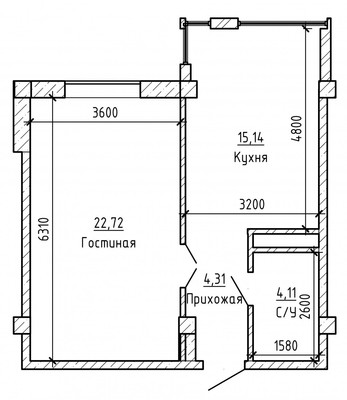 Продам однокомнатную (1-комн.) квартиру, Тлостанова ул, 20, Нальчик г