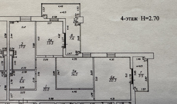 Продам трехкомнатную (3-комн.) квартиру, 9 Апреля ул, 88ка, Калининград г
