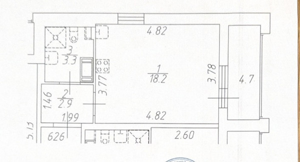 Продам однокомнатную (1-комн.) квартиру, Парашютная ул, 71к2, Санкт-Петербург г