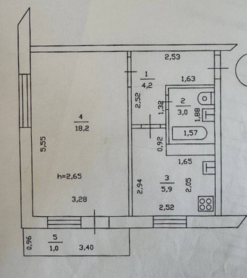 Продам однокомнатную (1-комн.) квартиру, Мусина ул, 49А, Казань г