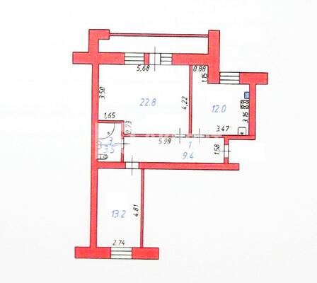 Продам двухкомнатную (2-комн.) квартиру, 3-я Сосневская ул, 120, Иваново г