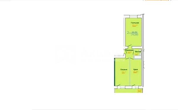 Продам двухкомнатную (2-комн.) квартиру, Сакко ул, 39, Иваново г