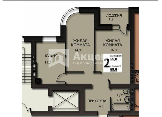 Продам двухкомнатную (2-комн.) квартиру, Чайковского ул, 40, Иваново г