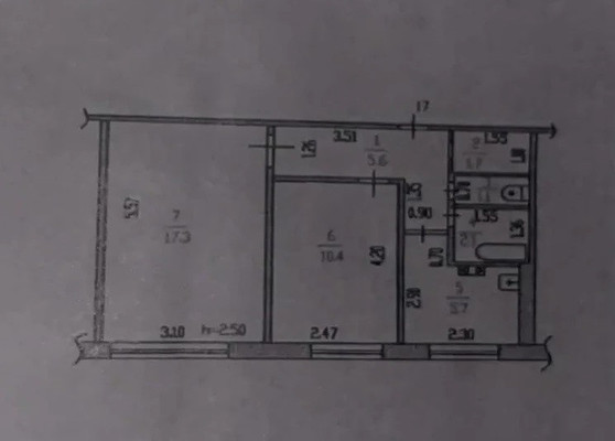 Продам двухкомнатную (2-комн.) квартиру, Мусоргского ул, 10, Южный рп