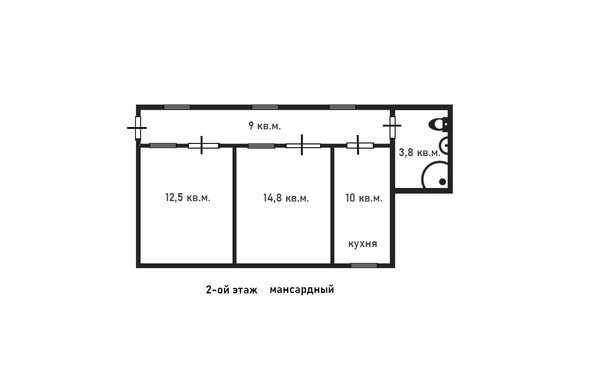 Продам многокомнатную квартиру, Калинина пер, 9, Алупка г