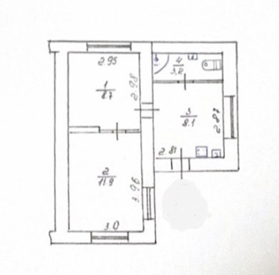 Продам двухкомнатную (2-комн.) квартиру, Ким ул, 31, Симферополь г