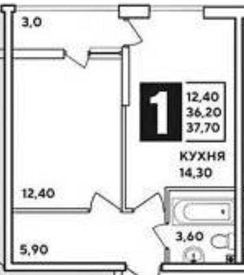 Продам однокомнатную (1-комн.) квартиру, Западный Обход ул, 39/2к4, Краснодар г