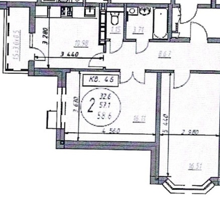 Продам двухкомнатную (2-комн.) квартиру, Крылова ул, 132, Анапа г
