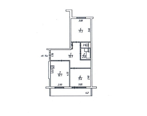 Продам двухкомнатную (2-комн.) квартиру, Ленинградская ул, 4, Костомукша г