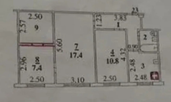 Продам трехкомнатную (3-комн.) квартиру, Осенний проезд, 7, Липецк г