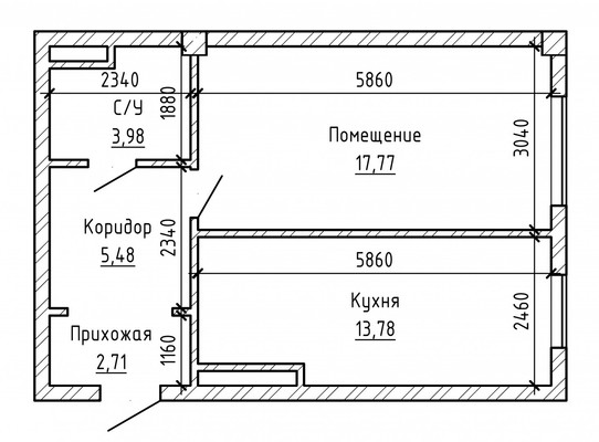 Продам однокомнатную (1-комн.) квартиру, Кешокова ул, 1кг, Нальчик г