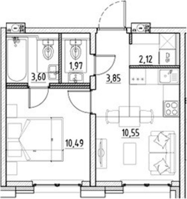Продам однокомнатную (1-комн.) квартиру (долевое), Магнитогорская ул, Санкт-Петербург г
