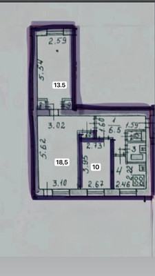 Продам трехкомнатную (3-комн.) квартиру, Турку ул, 20к1, Санкт-Петербург г