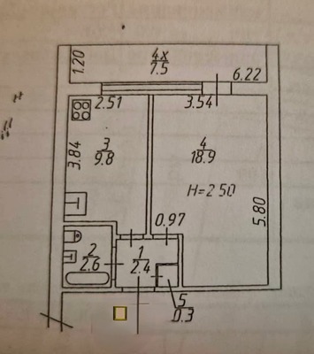 Продам однокомнатную (1-комн.) квартиру, Добровольского ул, 8/1, Ростов-на-Дону г