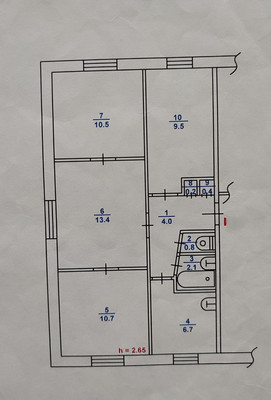 Продам 3-комн. в 4-комн. квартире, Степная ул, 137, Волгодонск г