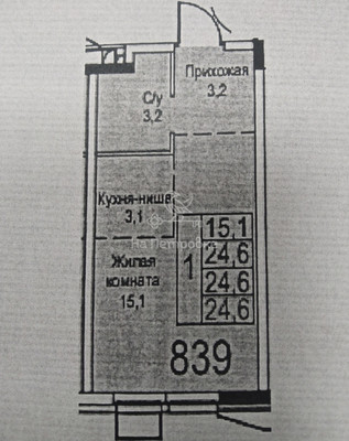 Продам однокомнатную (1-комн.) , Новоостаповская ул, 20, Москва г