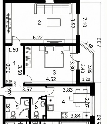 Продам двухкомнатную (2-комн.) квартиру, Южная ул, 7, Новороссийск г
