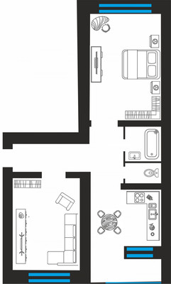 Продам двухкомнатную (2-комн.) квартиру, Школьная ул, 16, Кораблино г